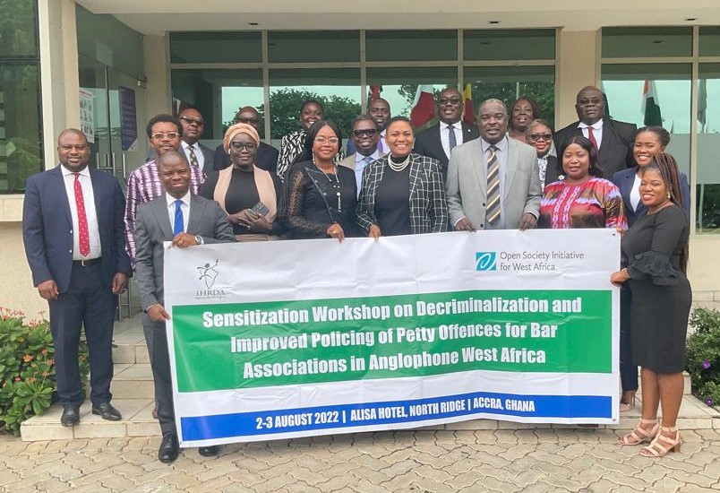 IHRDA sensitizes Bar Associations on their role in campaign for decriminalization of petty offences in West Africa