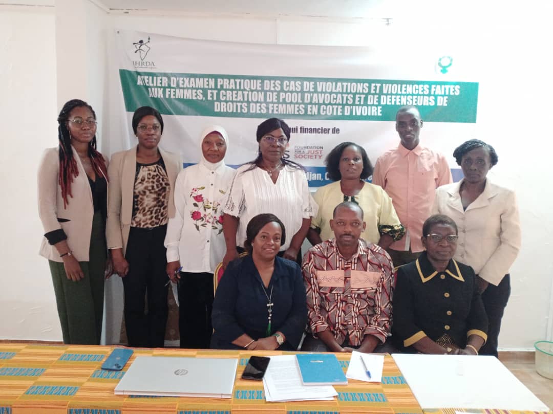 Renforcer l’accès des femmes/filles à la justice : IHRDA, AFJCI organisent une formation et créent un pool des défenseurs de droits des femmes en Côte d’Ivoire